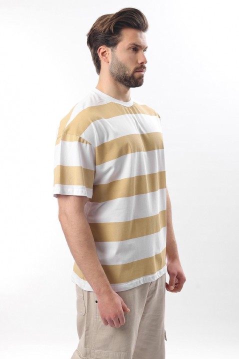 Мъжка тениска RELDONZO BEIGE, Цвят: беж, IVET.BG - Твоят онлайн бутик.