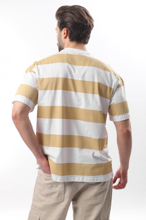 Мъжка тениска RELDONZO BEIGE, Цвят: беж, IVET.BG - Твоят онлайн бутик.