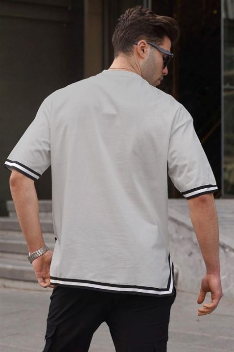 Мъжка тениска VLOMENZO GREY, Цвят: сив, IVET.BG - Твоят онлайн бутик.