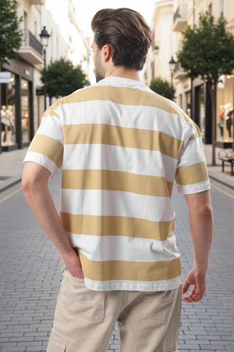 Мъжка тениска RELDONZO BEIGE, Цвят: беж, IVET.BG - Твоят онлайн бутик.