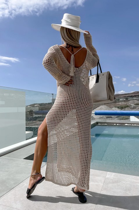 Плажна рокля SILVANIA ECRU, Цвят: екрю, IVET.BG - Твоят онлайн бутик.