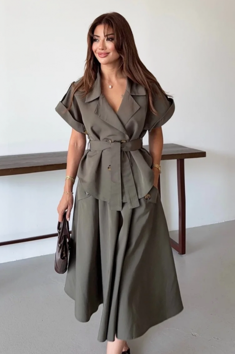 Комплект TRINELZA, Цвят: каки, IVET.BG - Твоят онлайн бутик.