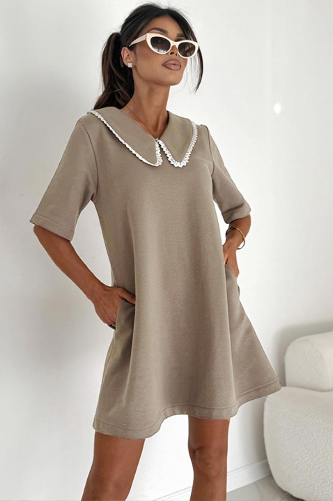 Рокля VANORLA BEIGE, Цвят: беж, IVET.BG - Твоят онлайн бутик.