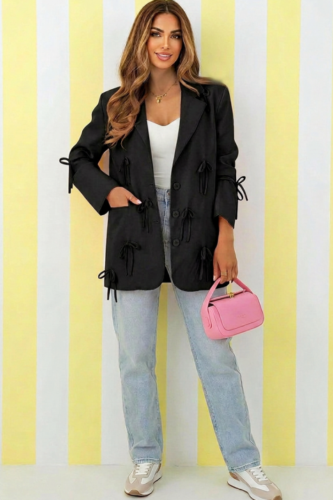 Сако ORXENDA BLACK, Цвят: черен, IVET.BG - Твоят онлайн бутик.