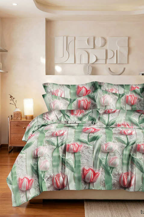 Спален комплект GRONELJY 160x200 cm памук - 3 части, Цвят: многоцветен, IVET.BG - Твоят онлайн бутик.