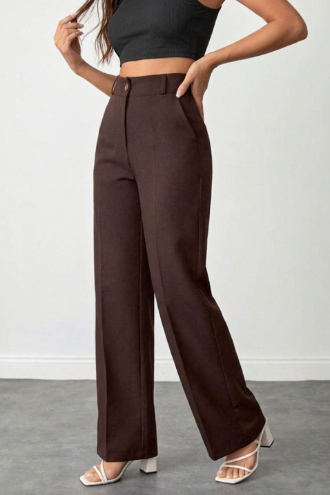 Панталон NIVOLZA, Цвят: кафяв, IVET.BG - Твоят онлайн бутик.