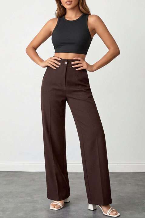 Панталон NIVOLZA, Цвят: кафяв, IVET.BG - Твоят онлайн бутик.