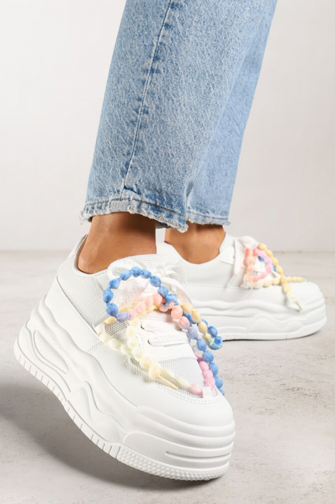 Дамски кецове MOLENZA ECRU, Цвят: екрю, IVET.BG - Твоят онлайн бутик.