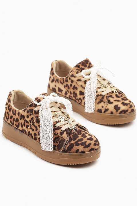 Дамски кецове GLOVELZA, Цвят: леопард, IVET.BG - Твоят онлайн бутик.