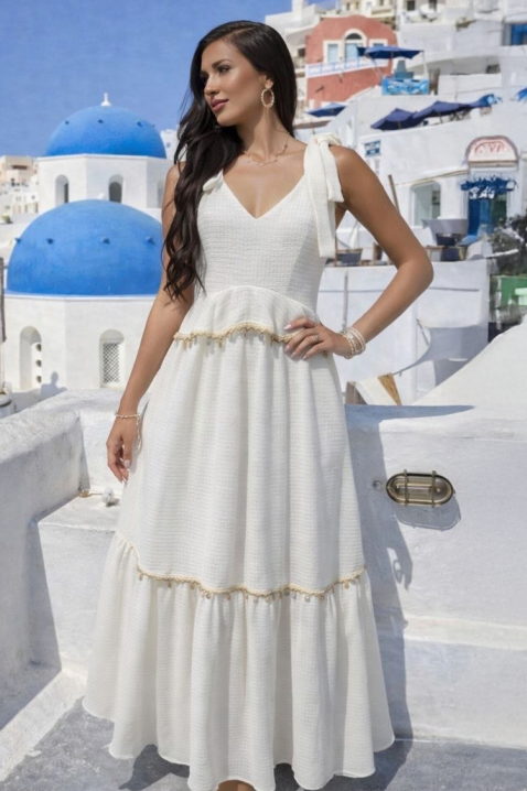 Рокля SEMARELDA, Цвят: бял, IVET.BG - Твоят онлайн бутик.