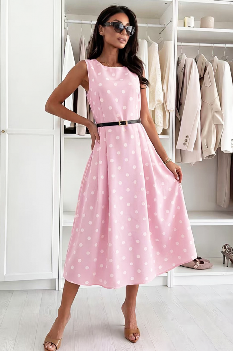 Рокля SALMENDRA PUDRA, Цвят: пудра, IVET.BG - Твоят онлайн бутик.