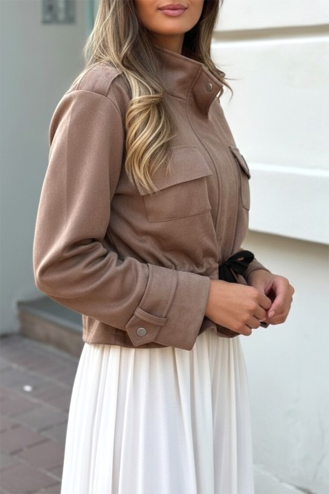 Яке XELFONDA BROWN, Цвят: кафяв, IVET.BG - Твоят онлайн бутик.
