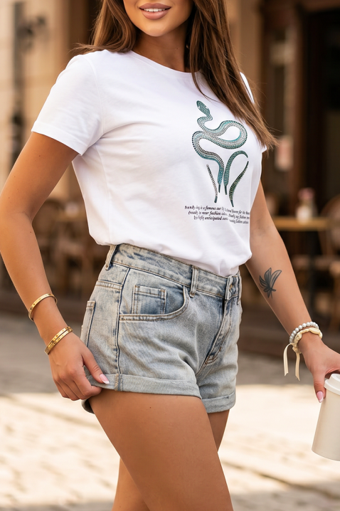 Практични къси дънкови панталони с изчистен дизайн ROSARIA, Цвят: деним, IVET.BG - Твоят онлайн бутик.