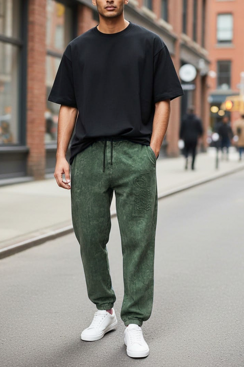 Мъжки панталон RENZOLO GREEN, Цвят: зелен, IVET.BG - Твоят онлайн бутик.