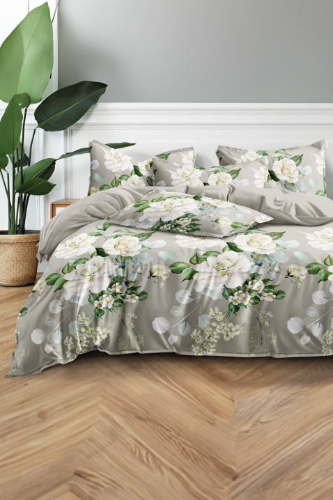 Стилен спален комплект от четири части с флорален дизайн DOLANIA 200x220 cm, Цвят: многоцветен, IVET.BG - Твоят онлайн бутик.