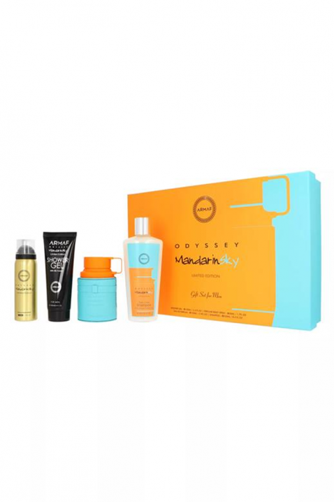 Мъжки арабски комплект Armaf Odyssey Mandarine Sky Edp 100 ml + Perfume Body Spray 50 ml + Shower Gel 100 ml + Shampoo 100 mlIVET.BG - Твоят онлайн бутик.