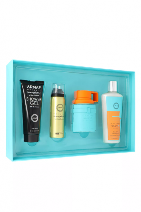 Мъжки арабски комплект Armaf Odyssey Mandarine Sky Edp 100 ml + Perfume Body Spray 50 ml + Shower Gel 100 ml + Shampoo 100 mlIVET.BG - Твоят онлайн бутик.