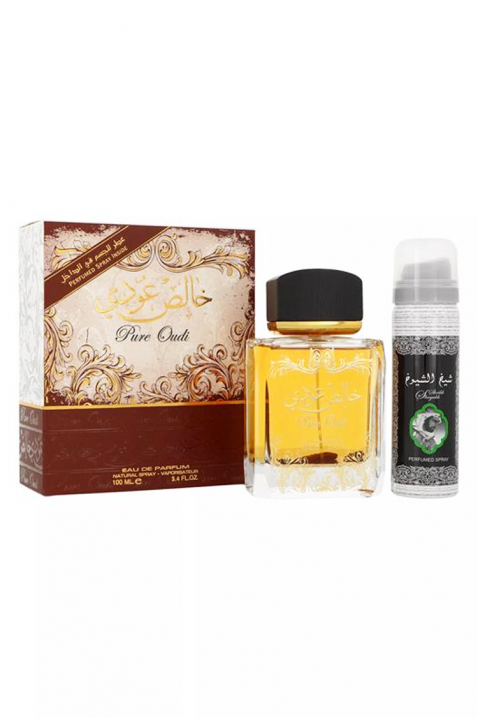 Унисекс арабски комплект Lattafa Pure Oudi Edp 100 ml + Deodorant 50 mlIVET.BG - Твоят онлайн бутик.