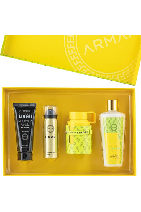 Унисекс арабски комплект Armaf Odyssey Limoni Fresh Edition Edp 100 ml + Perfume Body Spray 50 ml + Shower Gel 100 ml + Shampoo 250 mlIVET.BG - Твоят онлайн бутик.