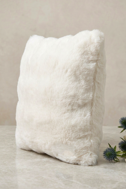 Луксозна калъфка за декоративна възглавница CARMENA WHITE 40х40 cm, Цвят: бял, IVET.BG - Твоят онлайн бутик.