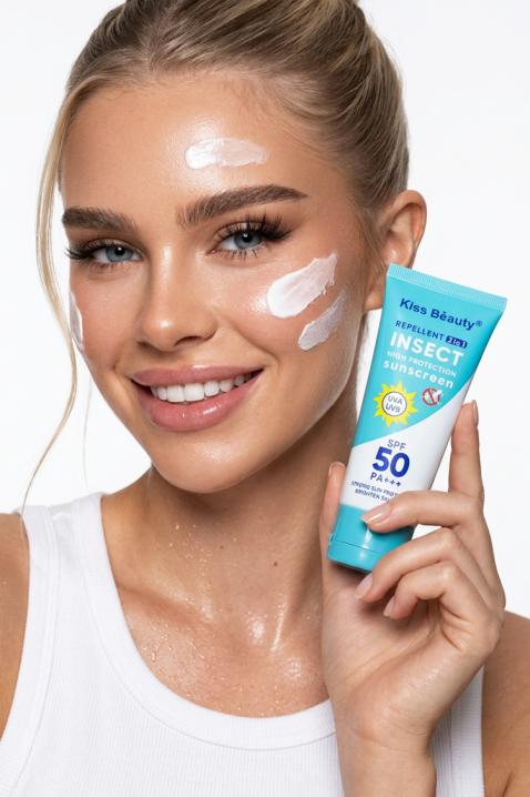 Kiss Beauty Insect 2 в 1 репелент и слънцезащитен крем 60 mlIVET.BG - Твоят онлайн бутик.