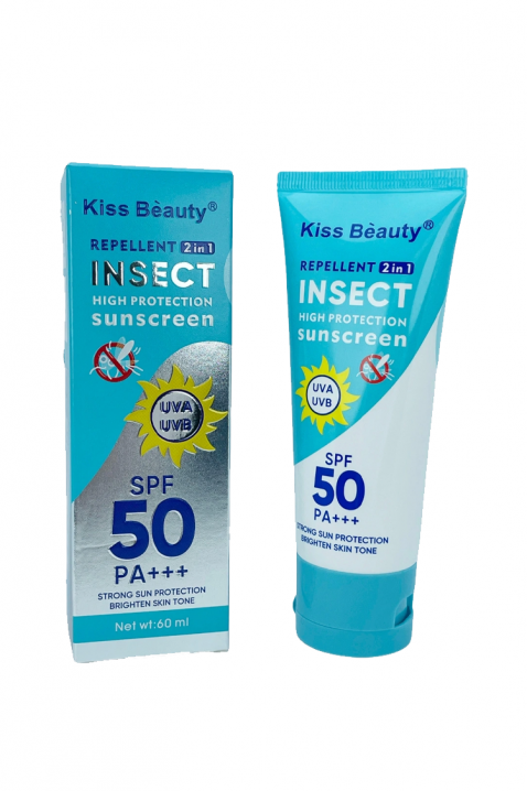 Kiss Beauty Insect 2 в 1 репелент и слънцезащитен крем 60 mlIVET.BG - Твоят онлайн бутик.