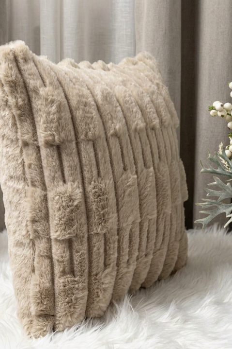 Декоративна калъфка за възглавница с релеф MARLENZA BEIGE 40х40 cm, Цвят: беж, IVET.BG - Твоят онлайн бутик.