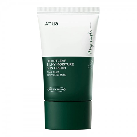 ANUA Heartleaf Silky Moisture Sun Cream SPF50+ PA++++ 50 mlIVET.BG - Твоят онлайн бутик.