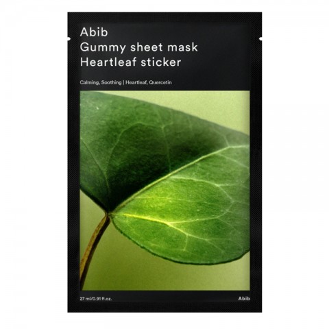 ABIB Gummy Sheet Mask Heartleaf Sticker 27 mlIVET.BG - Твоят онлайн бутик.
