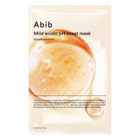 ABIB Mild Acidic Ph Sheet Mask Glutathiosome Fit 30 mlIVET.BG - Твоят онлайн бутик.