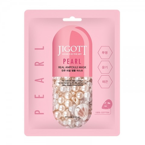Jigott Pearl Real Ampoule Mask 27 mlIVET.BG - Твоят онлайн бутик.