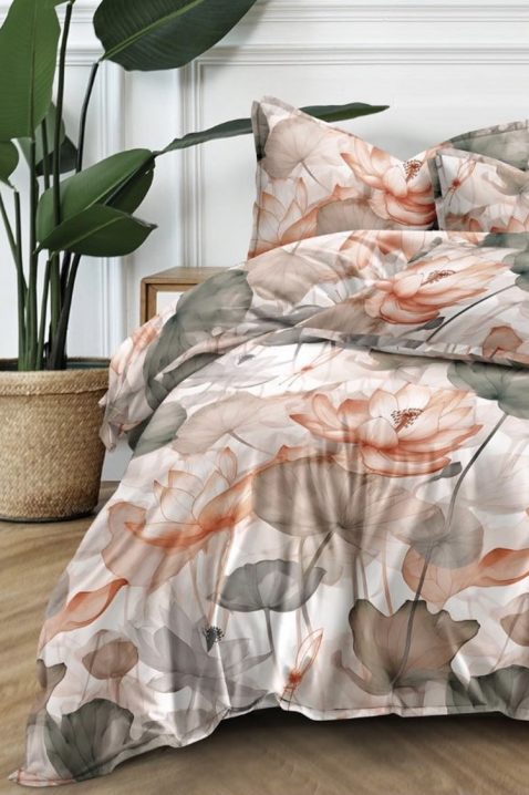 Спален комплект от четири части с флорален принт GARDENITA 180x220 cm, Цвят: многоцветен, IVET.BG - Твоят онлайн бутик.