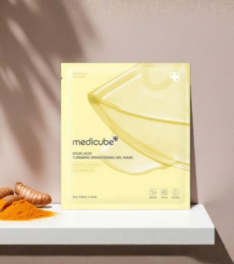 MEDICUBE Kojic Acid Turmeric Brightening y Gel Mask 1 брIVET.BG - Твоят онлайн бутик.