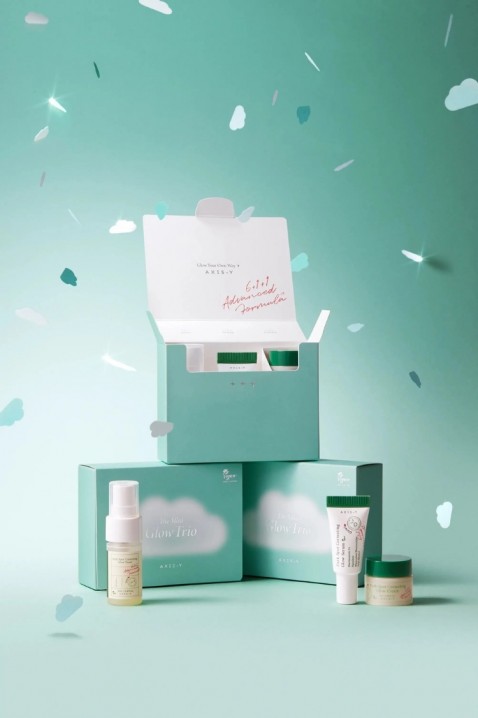 AXIS-Y The Mini Glow Trio Toner 12 ml + Serum 5 ml + Cream 5 mlIVET.BG - Твоят онлайн бутик.