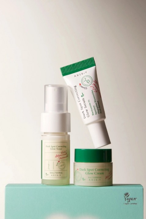 AXIS-Y The Mini Glow Trio Toner 12 ml + Serum 5 ml + Cream 5 mlIVET.BG - Твоят онлайн бутик.