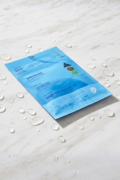 VT COSMETICS HYDROP REEDLE SHOT 100hL 2STEP HYDROGEL MASK 1 бр.IVET.BG - Твоят онлайн бутик.