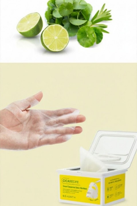 BEAUSTA Cicarecipe Green Tangerine Daily Vita Mask комплект 30 брояIVET.BG - Твоят онлайн бутик.