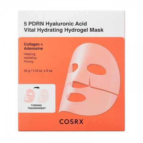 COSRX 5 PDRN Hyaluronic Acid Vital Hydrating Hydrogel Masks 34g * 3 брIVET.BG - Твоят онлайн бутик.
