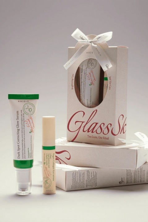 [AXIS-Y] Glass Skin Duo Set 50 ml face serum + 10 ml eye serumIVET.BG - Твоят онлайн бутик.
