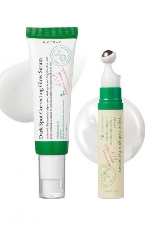 [AXIS-Y] Glass Skin Duo Set 50 ml face serum + 10 ml eye serumIVET.BG - Твоят онлайн бутик.