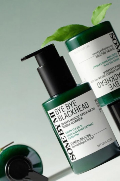 SomeByMi Bye Bye Blackhead 30 Days Miracle Green TeaTox Bubble Cleanser 120 gIVET.BG - Твоят онлайн бутик.