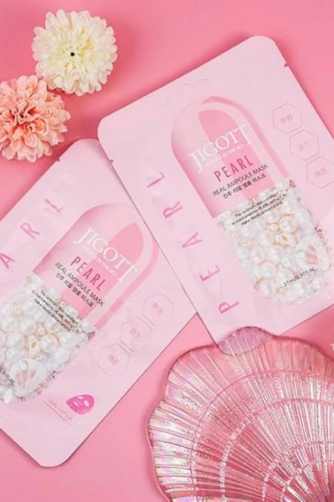 Jigott Pearl Real Ampoule Mask 27 mlIVET.BG - Твоят онлайн бутик.