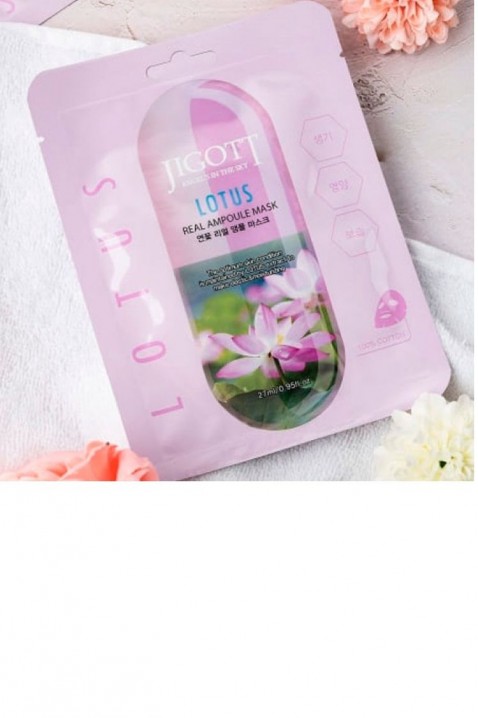 JIGOTT LOTUS Real Ampoule Mask 27 mlIVET.BG - Твоят онлайн бутик.