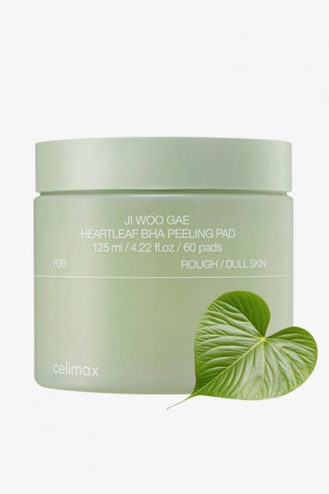 CELIMAX Ji Woo Gae Heartleaf BHA Peeling Pad 125 ml 60 pcsIVET.BG - Твоят онлайн бутик.