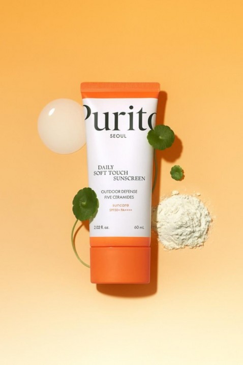 PURITO Seoul Daily Soft Touch Sunscreen SPF 50 PA++++ Ceramide Sunscreen 60 mlIVET.BG - Твоят онлайн бутик.
