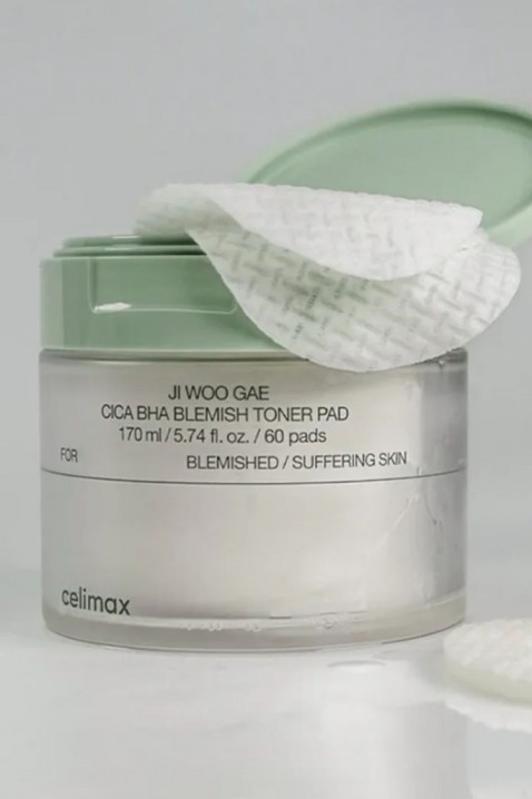 CELIMAX Ji Woo Gae Cica BHA Blemish Toner Pad 170 mlIVET.BG - Твоят онлайн бутик.
