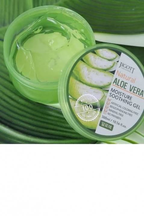 Jigott Natural Aloe Vera Moisture Soothing Gel 300 mlIVET.BG - Твоят онлайн бутик.