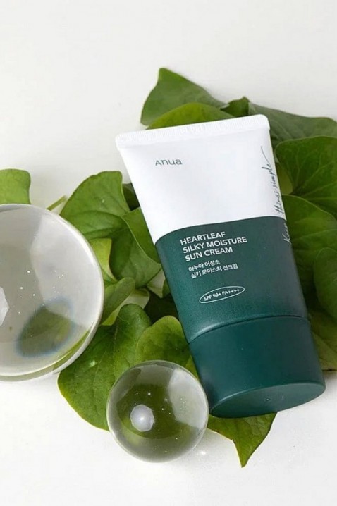 ANUA Heartleaf Silky Moisture Sun Cream SPF50+ PA++++ 50 mlIVET.BG - Твоят онлайн бутик.