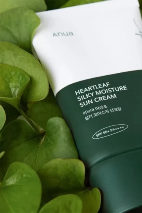 ANUA Heartleaf Silky Moisture Sun Cream SPF50+ PA++++ 50 mlIVET.BG - Твоят онлайн бутик.