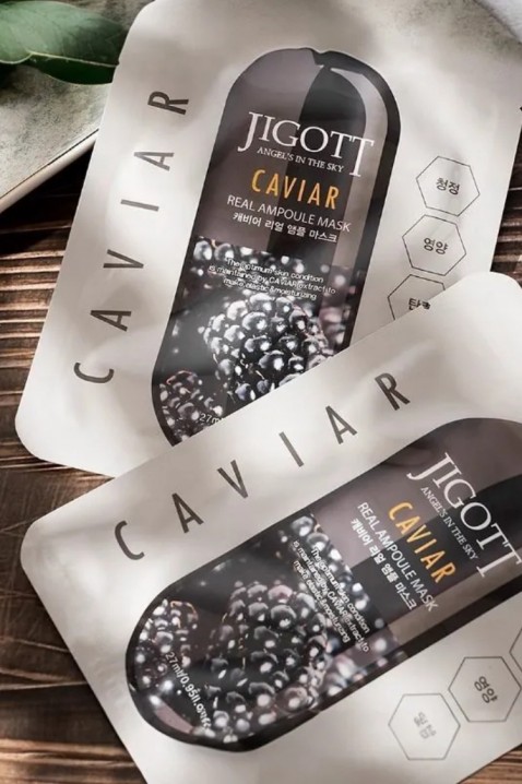 Jigott Caviar Real Ampoule Mask 27 mlIVET.BG - Твоят онлайн бутик.